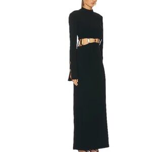 Jonathan Simkhai Black Dress with Gold Details